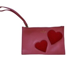 Kate Spade Romantic Pink and Red Heart Wristlet